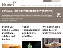 Tablet Screenshot of dive.baersport.ch